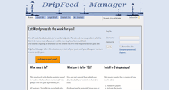 Desktop Screenshot of dripfeedmanager.com