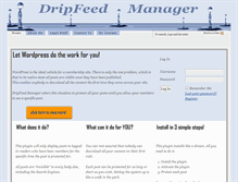 Tablet Screenshot of dripfeedmanager.com